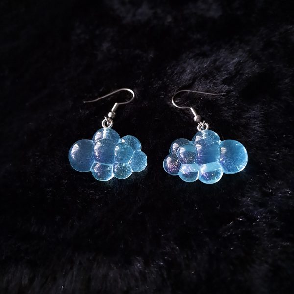 Cloud Earrings - Blue