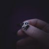 Swirly Silver Ring with Light Blue Stone - Image 5