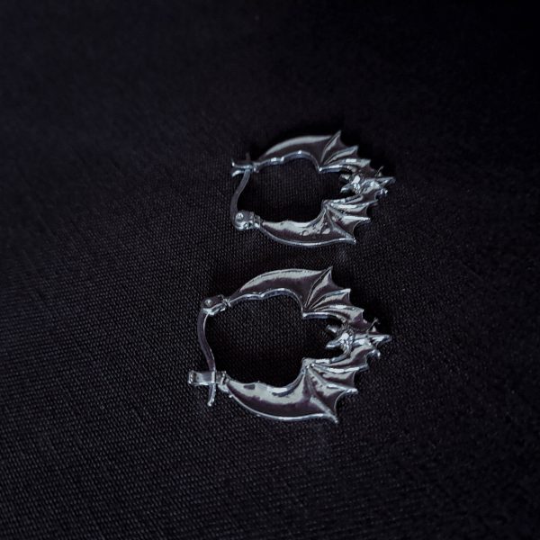 Bat Hoop Earrings - Image 7