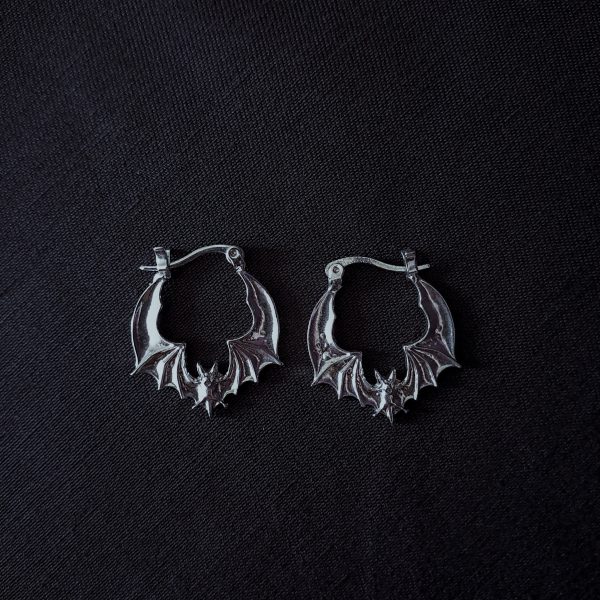 Bat Hoop Earrings - Image 5