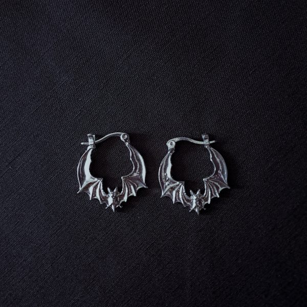 Bat Hoop Earrings - Image 3