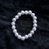 Beaded Pearl Bracelet - 8mm - Cold White
