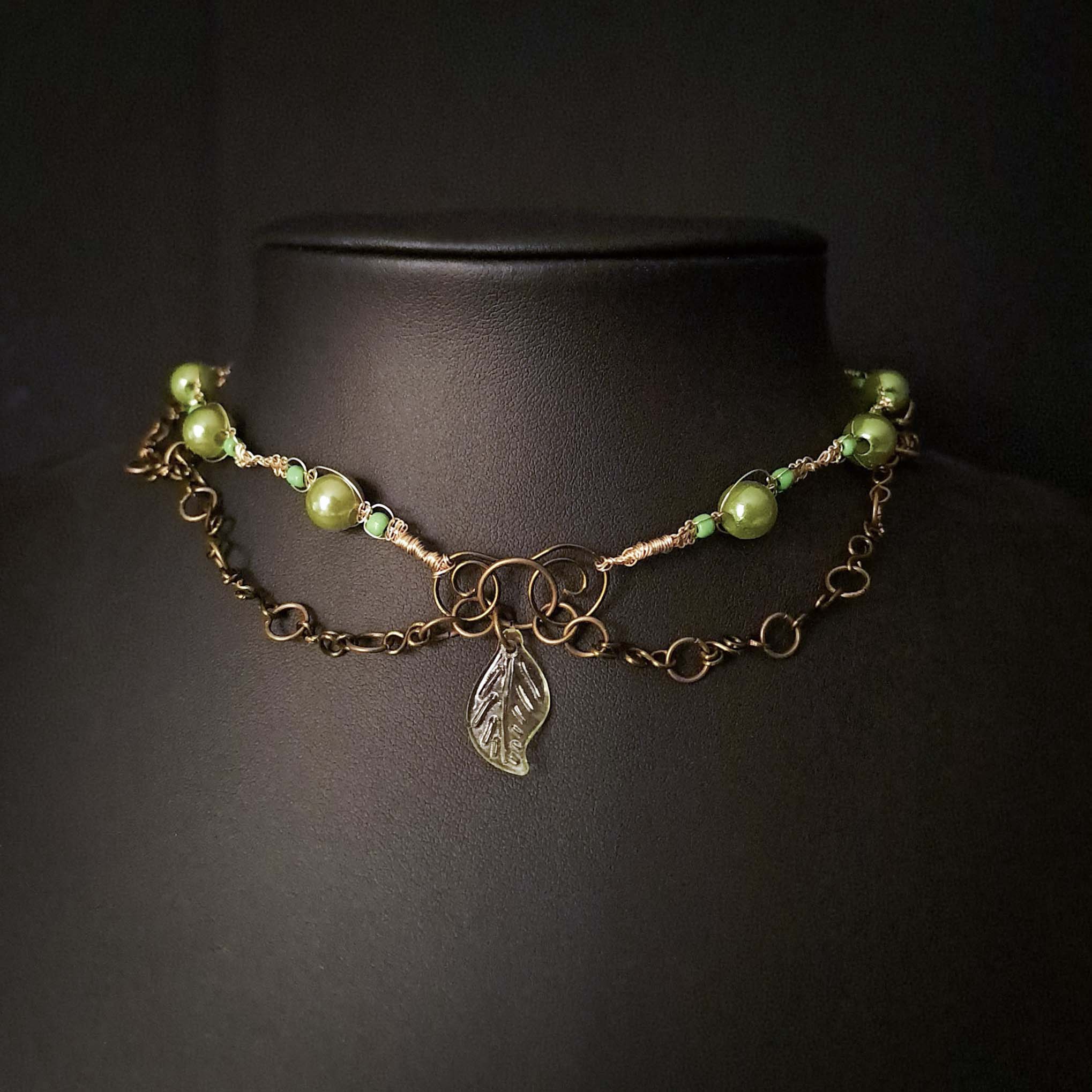 Choker Necklace - "Forest Guardian"