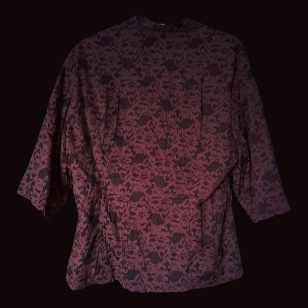 Brown Floral Lace Shirt - Image 6