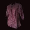 Brown Floral Lace Shirt