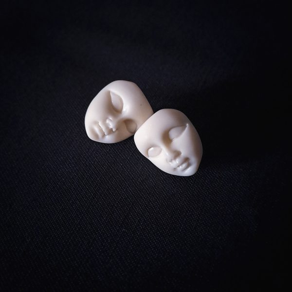 Face Stud Earrings Oddcore/Weirdcore - Image 4
