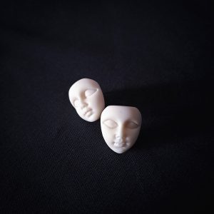 Face Stud Earrings Oddcore/Weirdcore