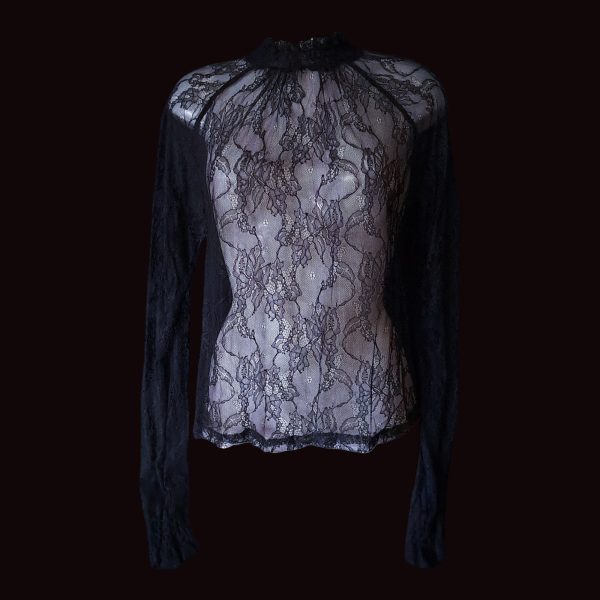 Long-Sleeve Lace Top - Image 5