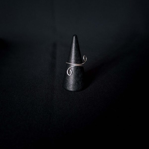 Minimalist Spiral Ring - "Cloudwave" - Image 5