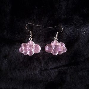 Cloud Earrings - Pink