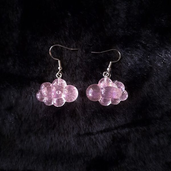 Cloud Earrings - Pink