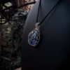 Sky Stone Pendant - Light Gold with Star Charm - Image 5