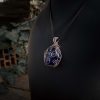 Sky Stone Pendant - Light Gold with Star Charm - Image 4