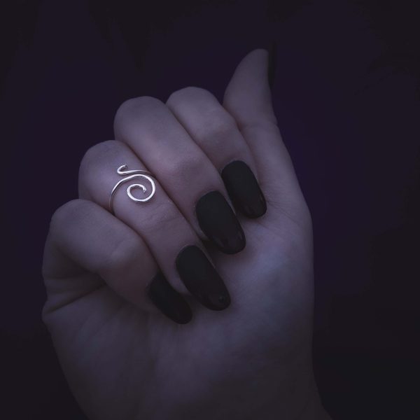 Asymmetrical Small Spiral Ring - Image 3
