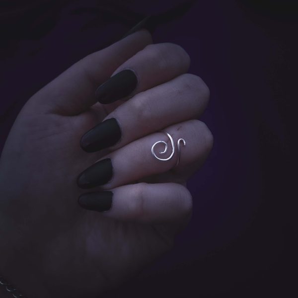 Asymmetrical Small Spiral Ring - Image 2