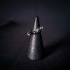 Wire Wrapped Silver Ring - "Triple of the Night Wren" - Image 10