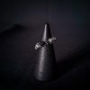 Wire Wrapped Silver Ring - "Triple of the Night Wren" - Image 9