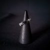 Wire Wrapped Silver Ring - "Triple of the Night Wren" - Image 7