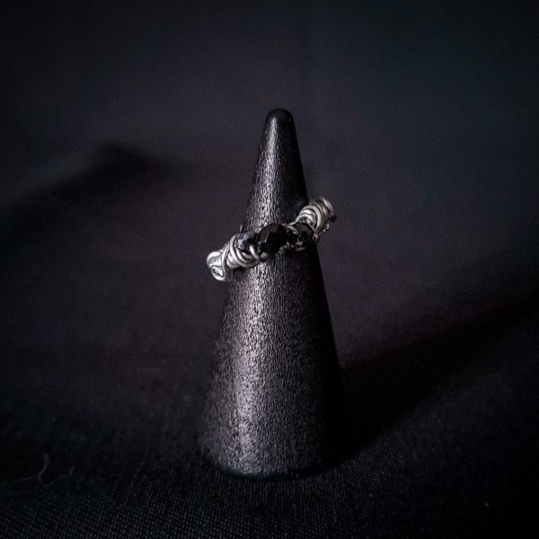 Wire Wrapped Silver Ring - "Triple of the Night Wren" - Image 7