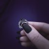 Wire Wrapped Silver Ring - "Triple of the Night Wren" - Image 6