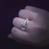 Silver Ring - Light Blue Crystals - Image 9