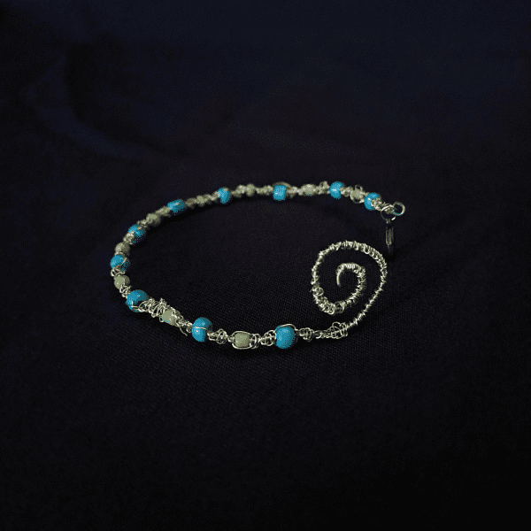 Spiral Wire-Woven Bracelet