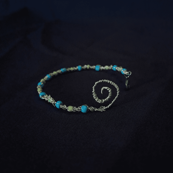 Spiral Wire-Woven Bracelet
