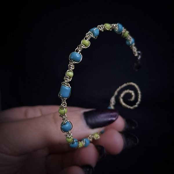 Spiral Wire-Woven Bracelet