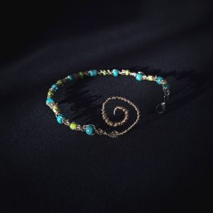 Spiral Wire-Woven Bracelet