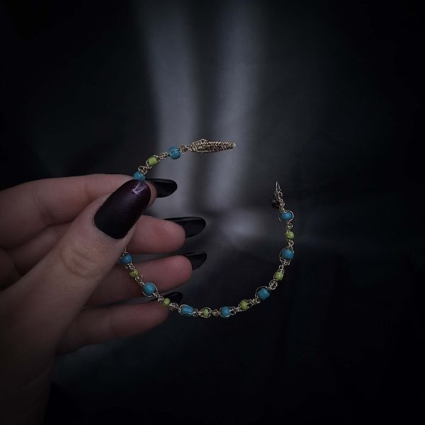 Spiral Wire-Woven Bracelet