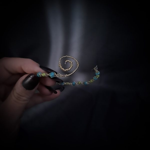 Spiral Wire-Woven Bracelet
