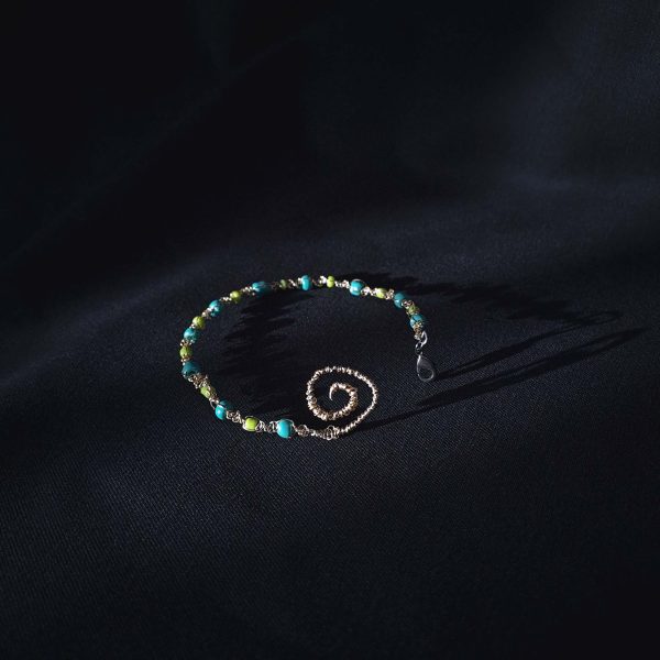 Spiral Wire-Woven Bracelet
