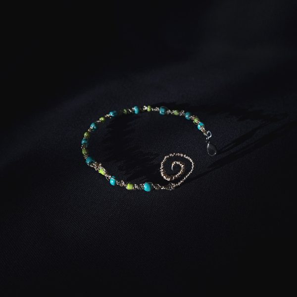 Spiral Wire-Woven Bracelet