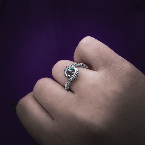 Tentacle Ring - Faceted Crystal Bead - Image 3